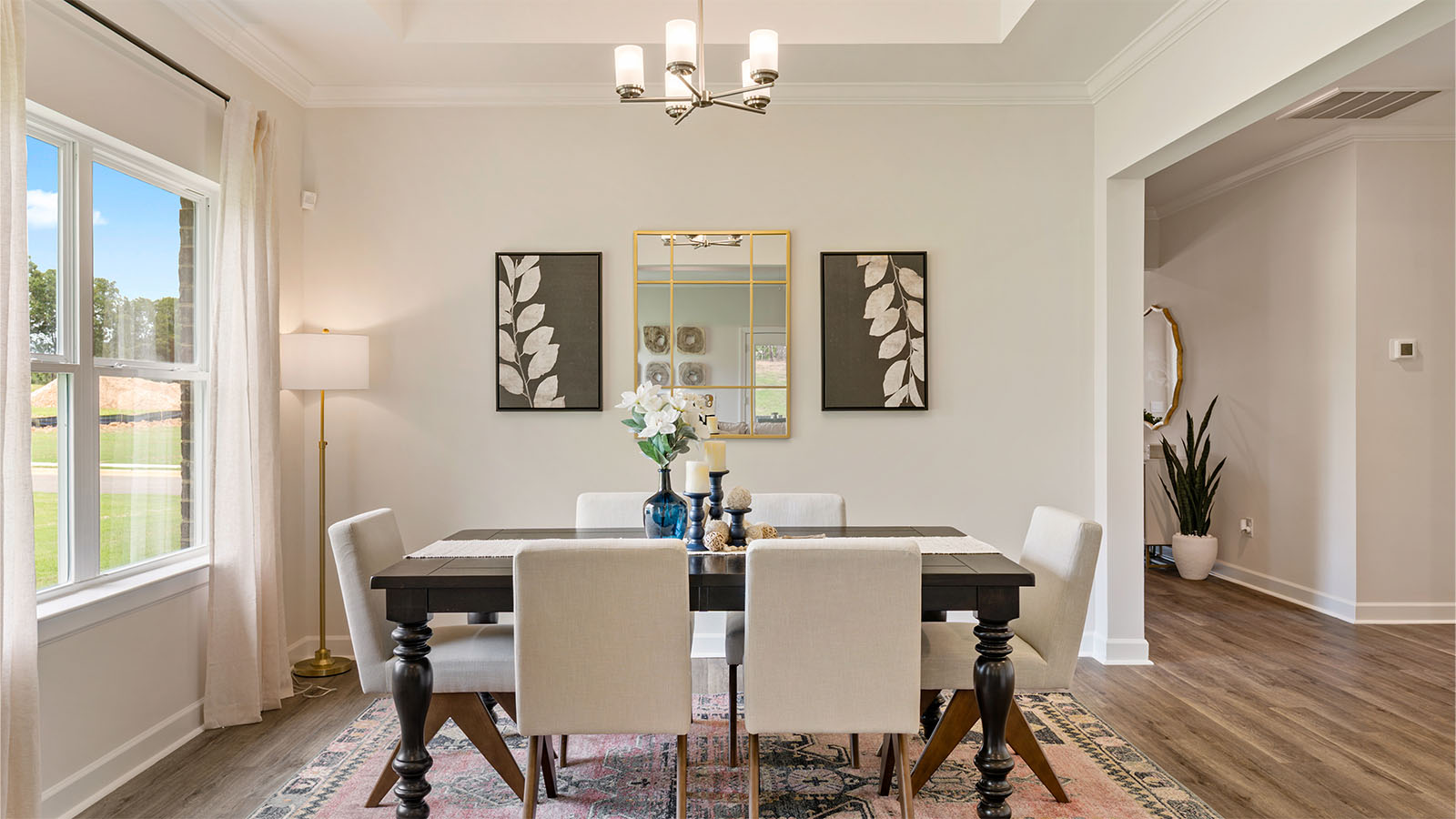 The Camden floorplan open living area