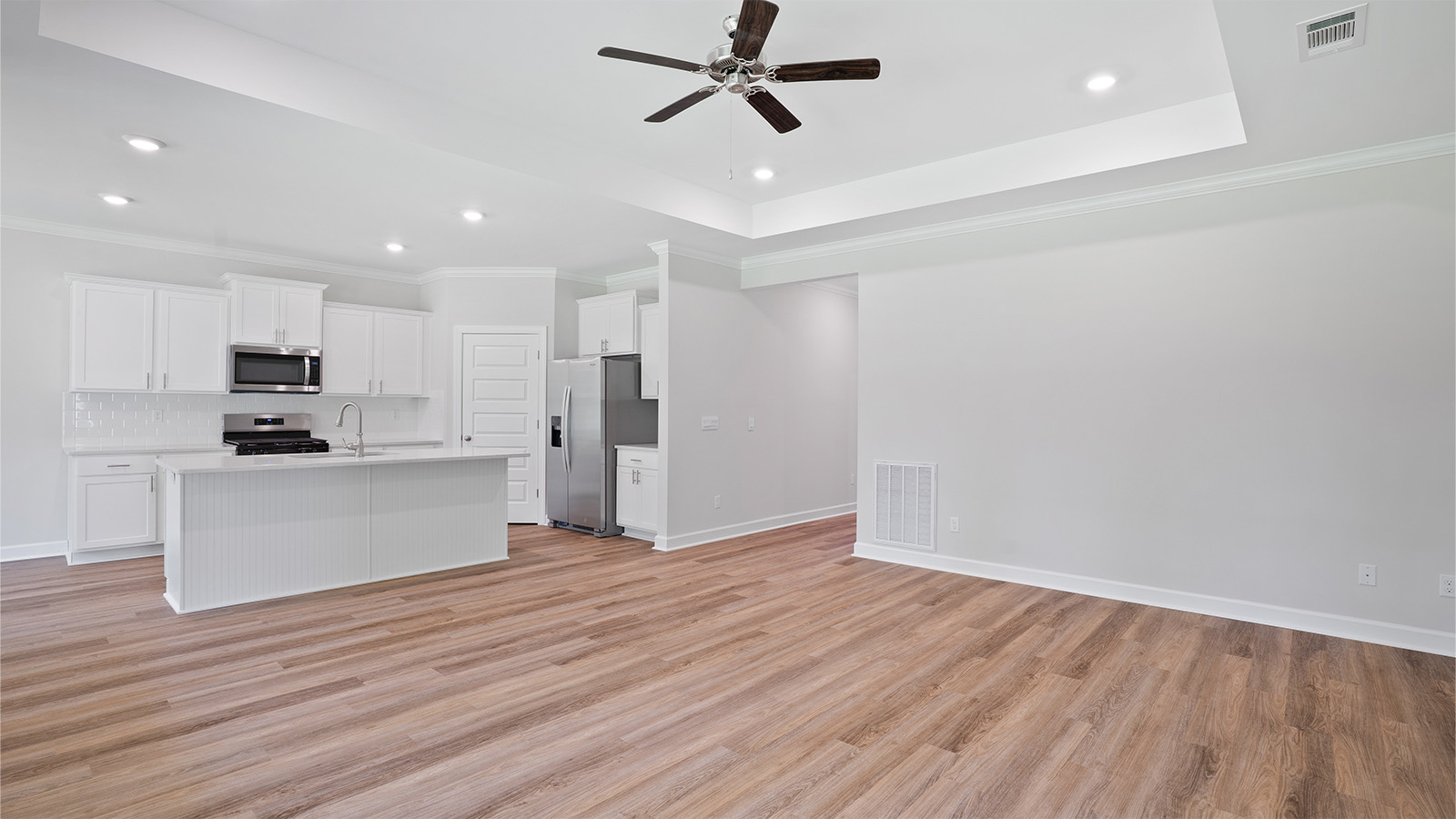 luxury vinyl plan flooring, natural light