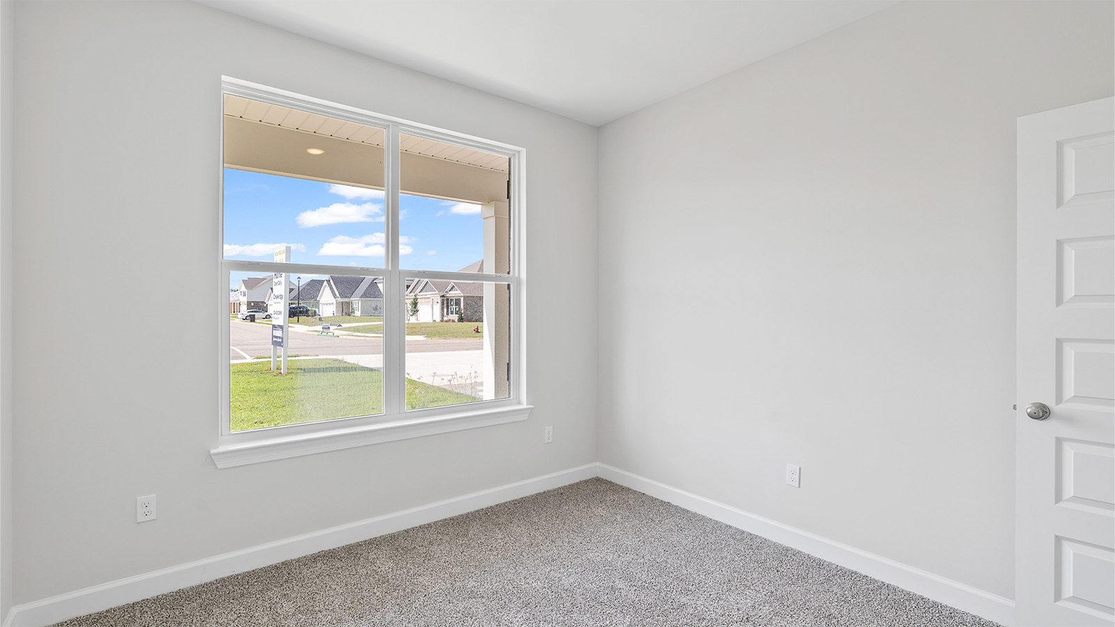 Mohawk carpeted bedrooms, natural lighting, new construction home