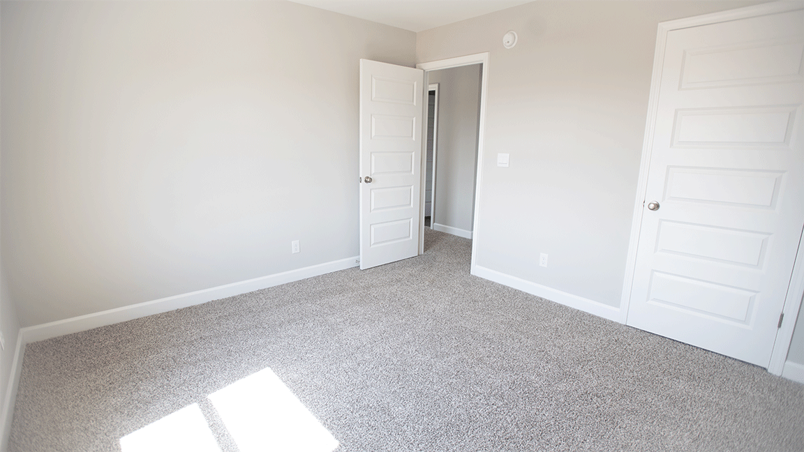 Mohawk carpeted bedrooms, natural lighting, new construction home