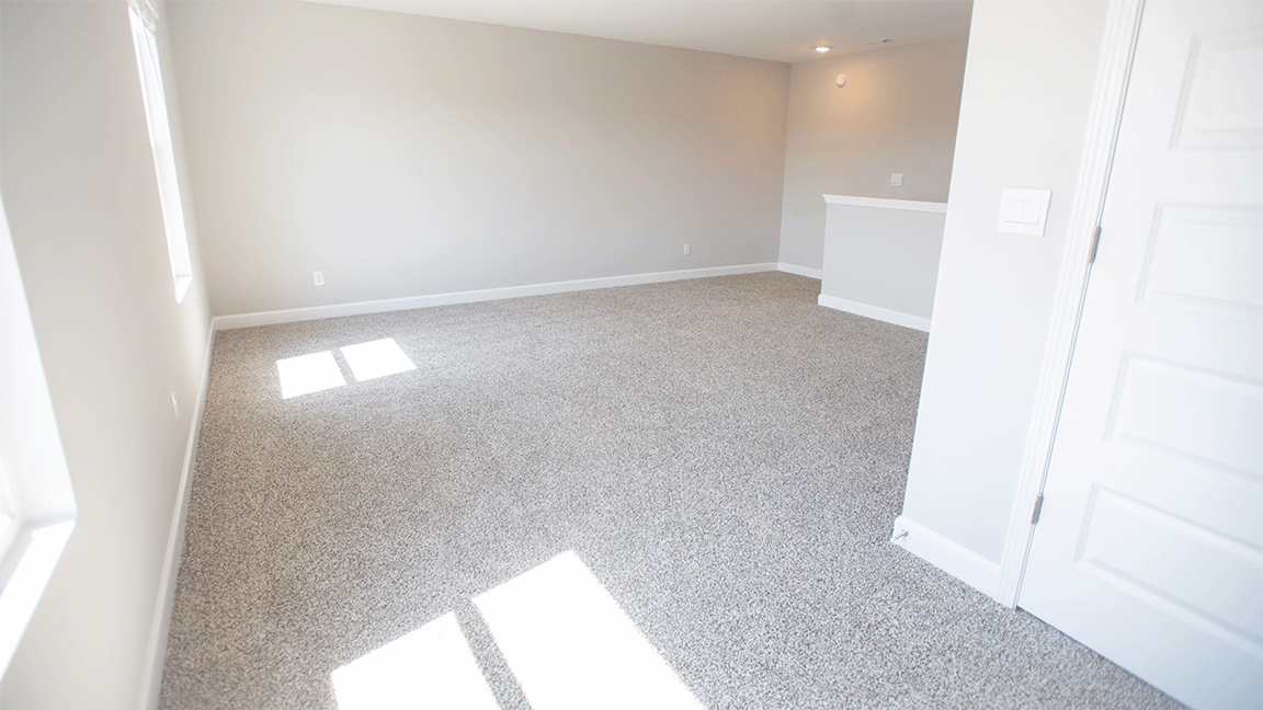 The Oxford floorplan bedroom with carpet
