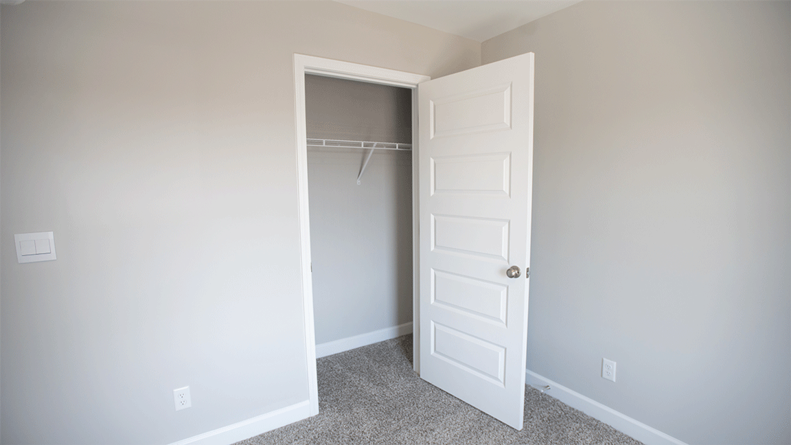 The Oxford floorplan bedroom with carpet