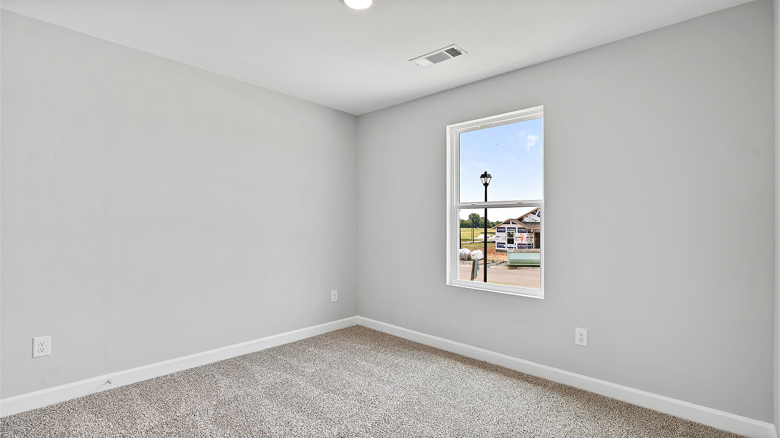 Delilah floorplan exterior preview at Sagebrush in Headland, AL. One‑story home with 1‑car garage. Representational image.