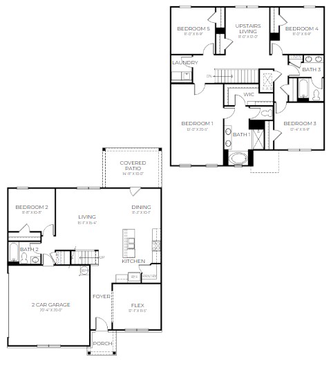 The Harper floorplan rendering