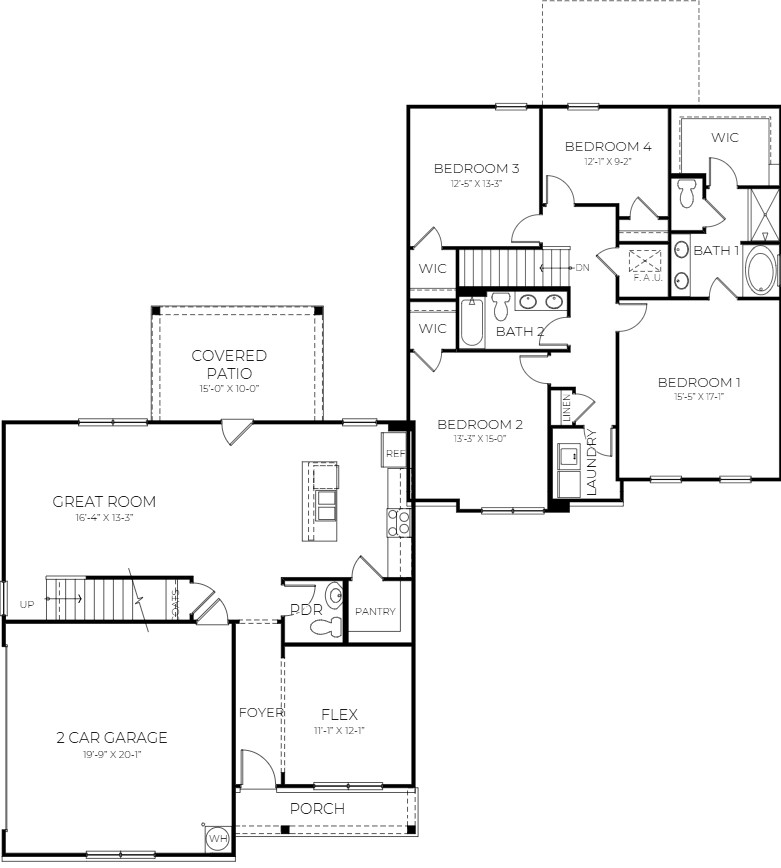The Princeton floorplan rendering