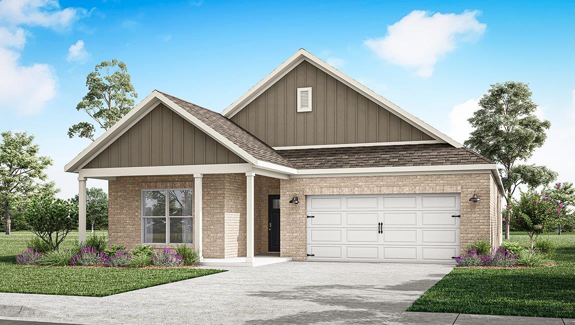 The Riverside floorplan exterior rendering