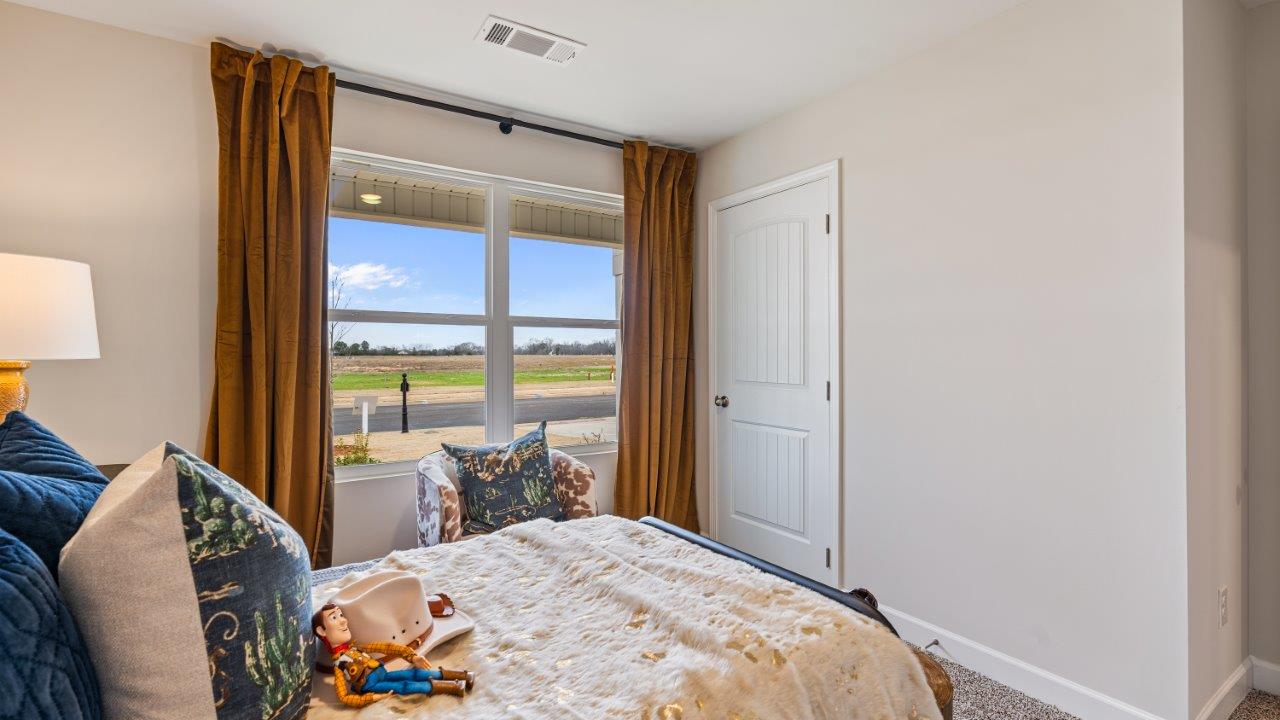 Mohawk carpeted bedrooms, natural lighting, new construction home