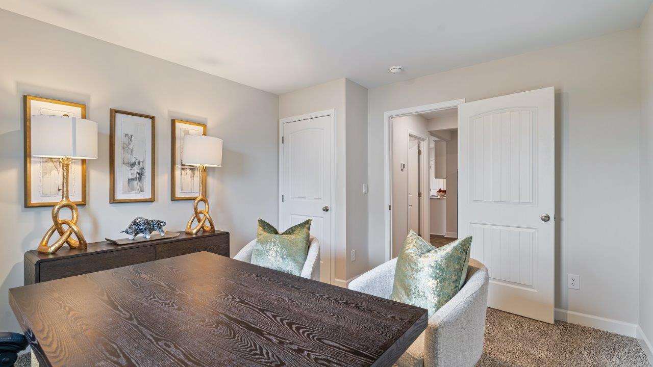 Mohawk carpeted bedrooms, natural lighting, new construction home