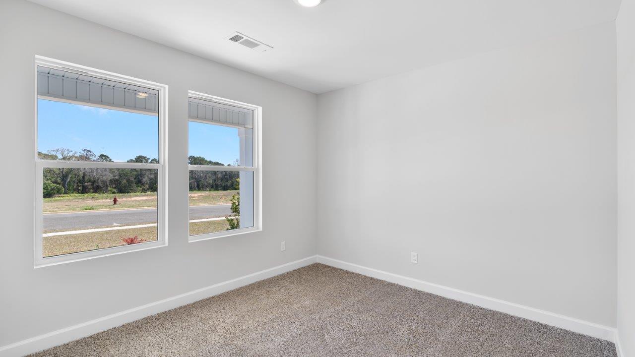 Mohawk carpeted bedrooms, natural lighting, new construction home