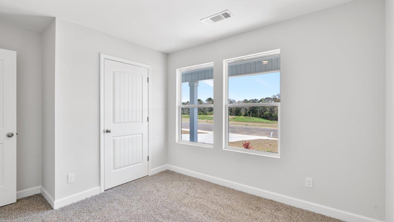 Mohawk carpeted bedrooms, natural lighting, new construction home