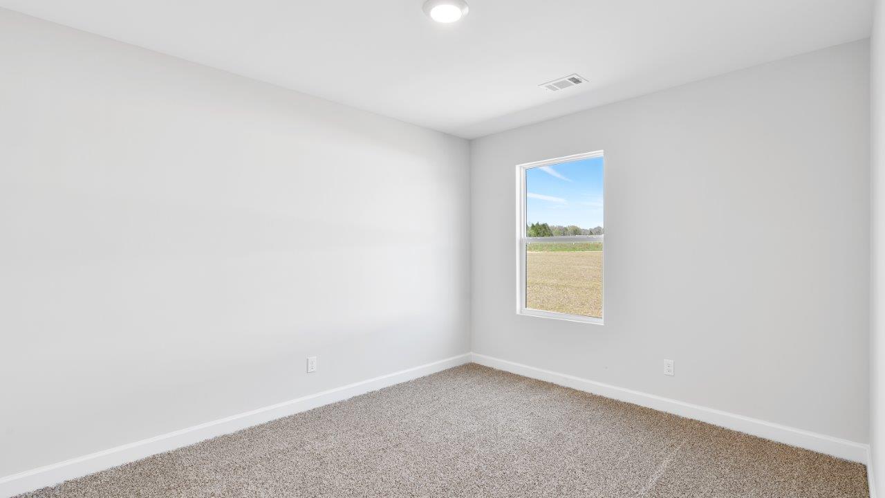 Mohawk carpeted bedrooms, natural lighting, new construction home