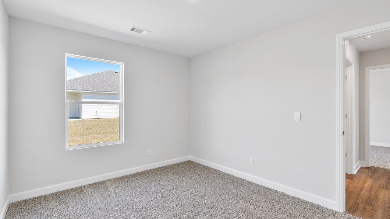 Mohawk carpeted bedrooms, natural lighting, new construction home
