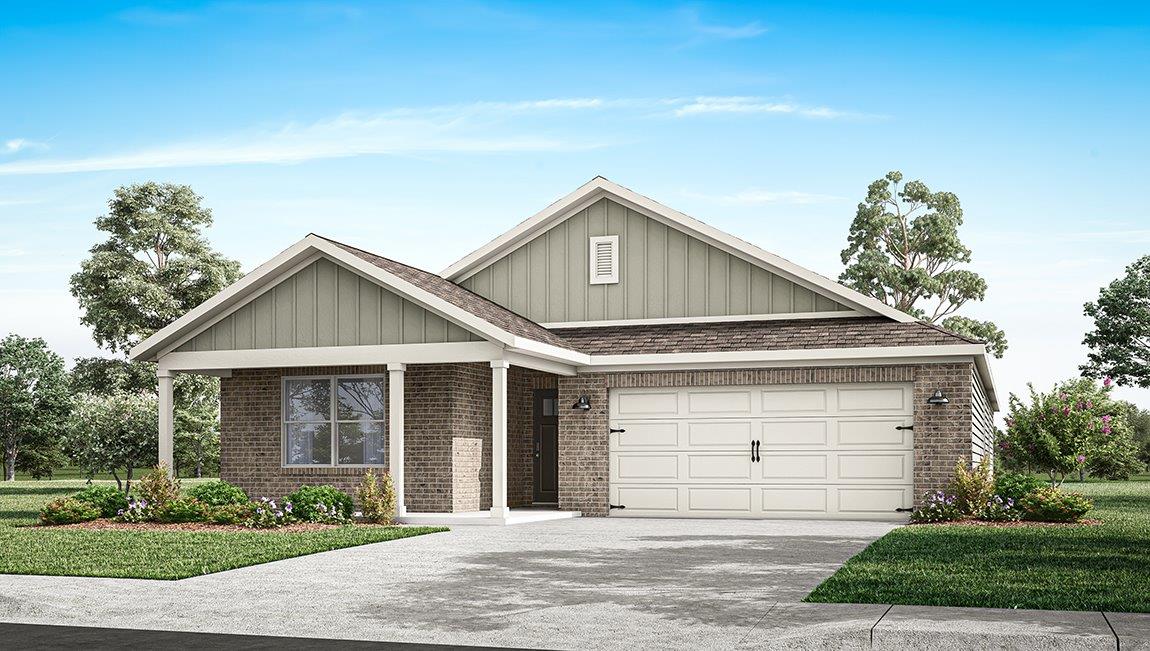 creekside exterior rendering single story new construction home