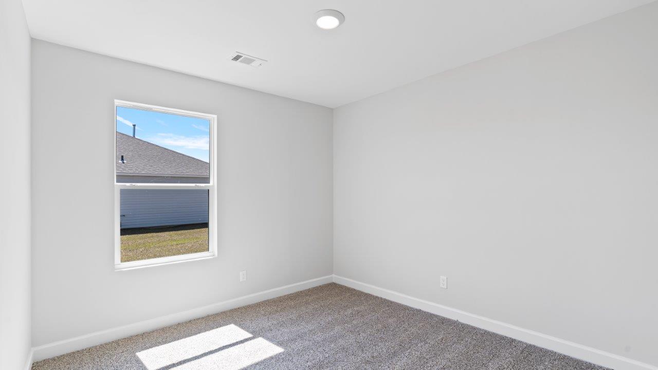 Mohawk carpeted bedrooms, natural lighting, new construction home