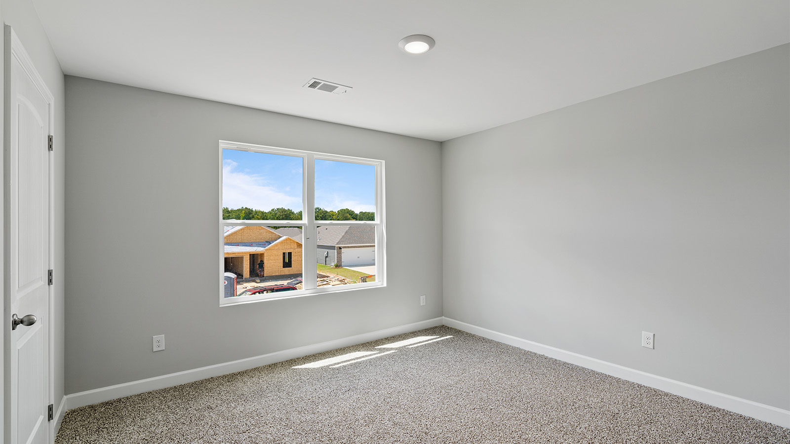 Mohawk carpeted bedrooms, natural lighting, new construction home
