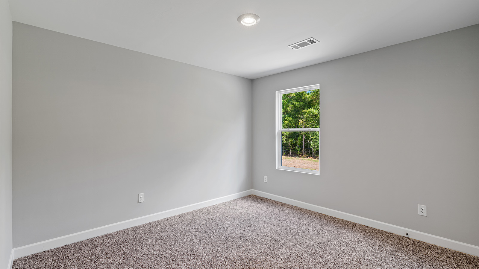 Mohawk carpeted bedrooms, natural lighting, new construction home