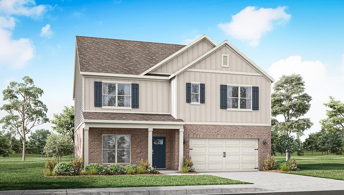the harper exterior rendering two story new construction home