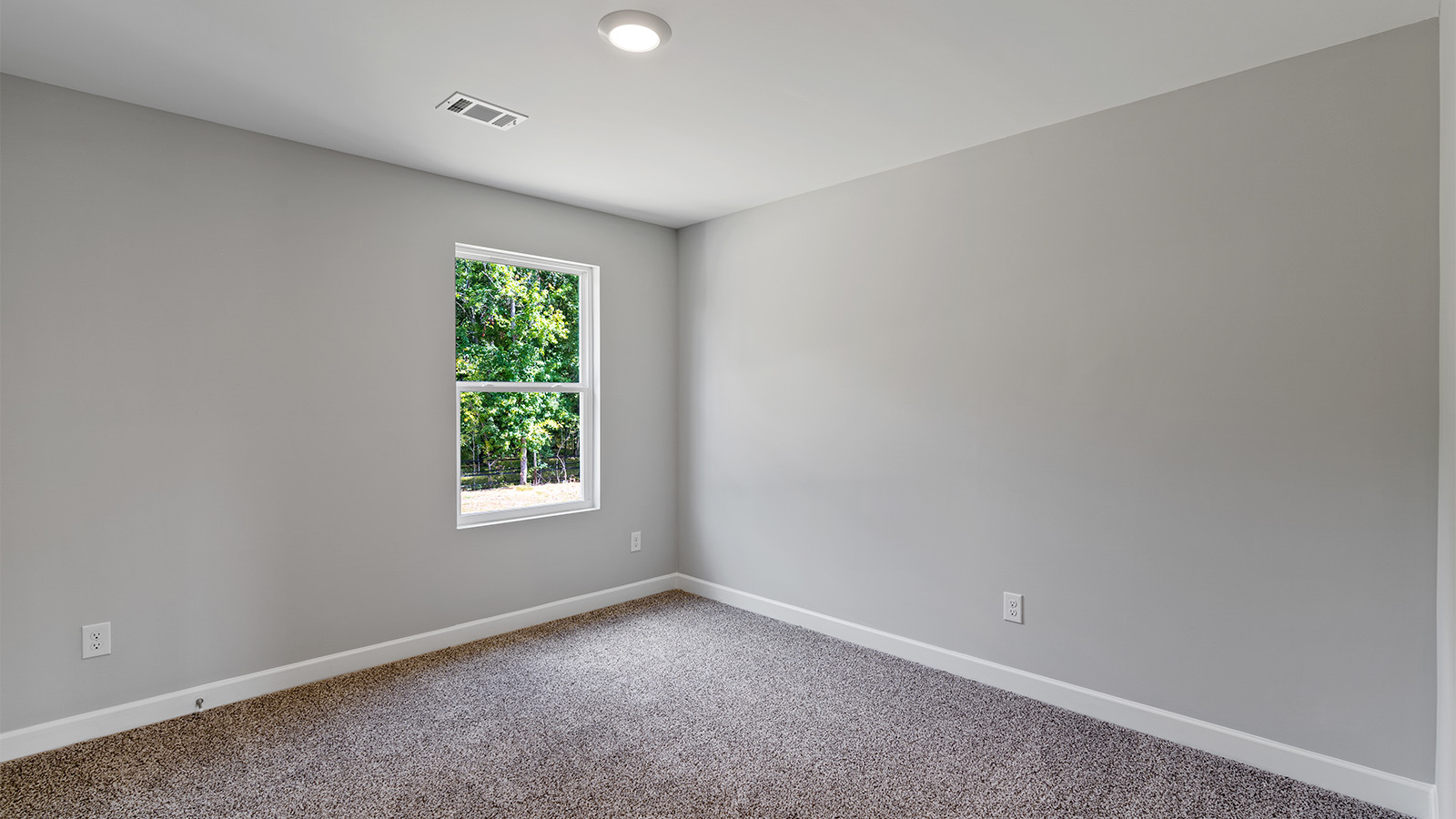 Mohawk carpeted bedrooms, natural lighting, new construction home