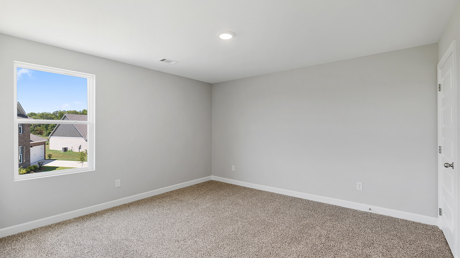 Mohawk carpeted bedrooms, natural lighting, new construction home