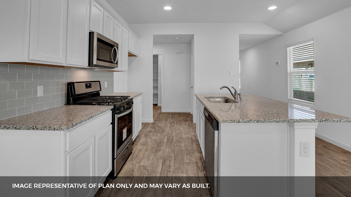Kitchen with island.
