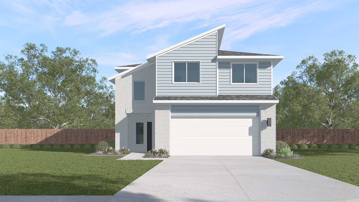 Exterior of new build home.