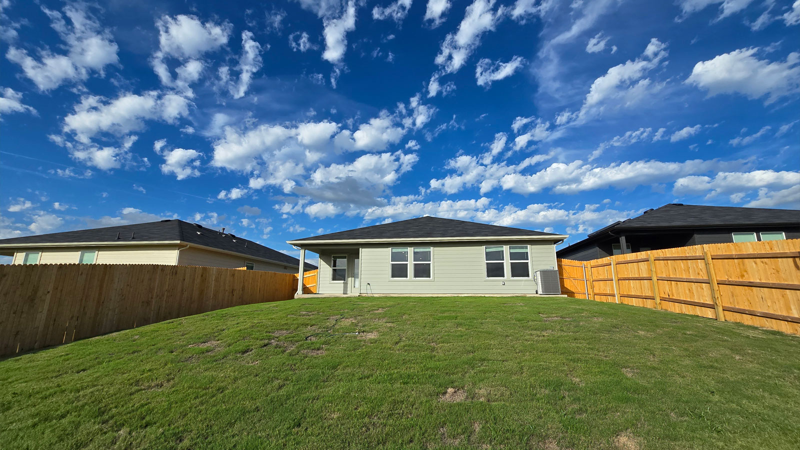 Exterior of new build home.