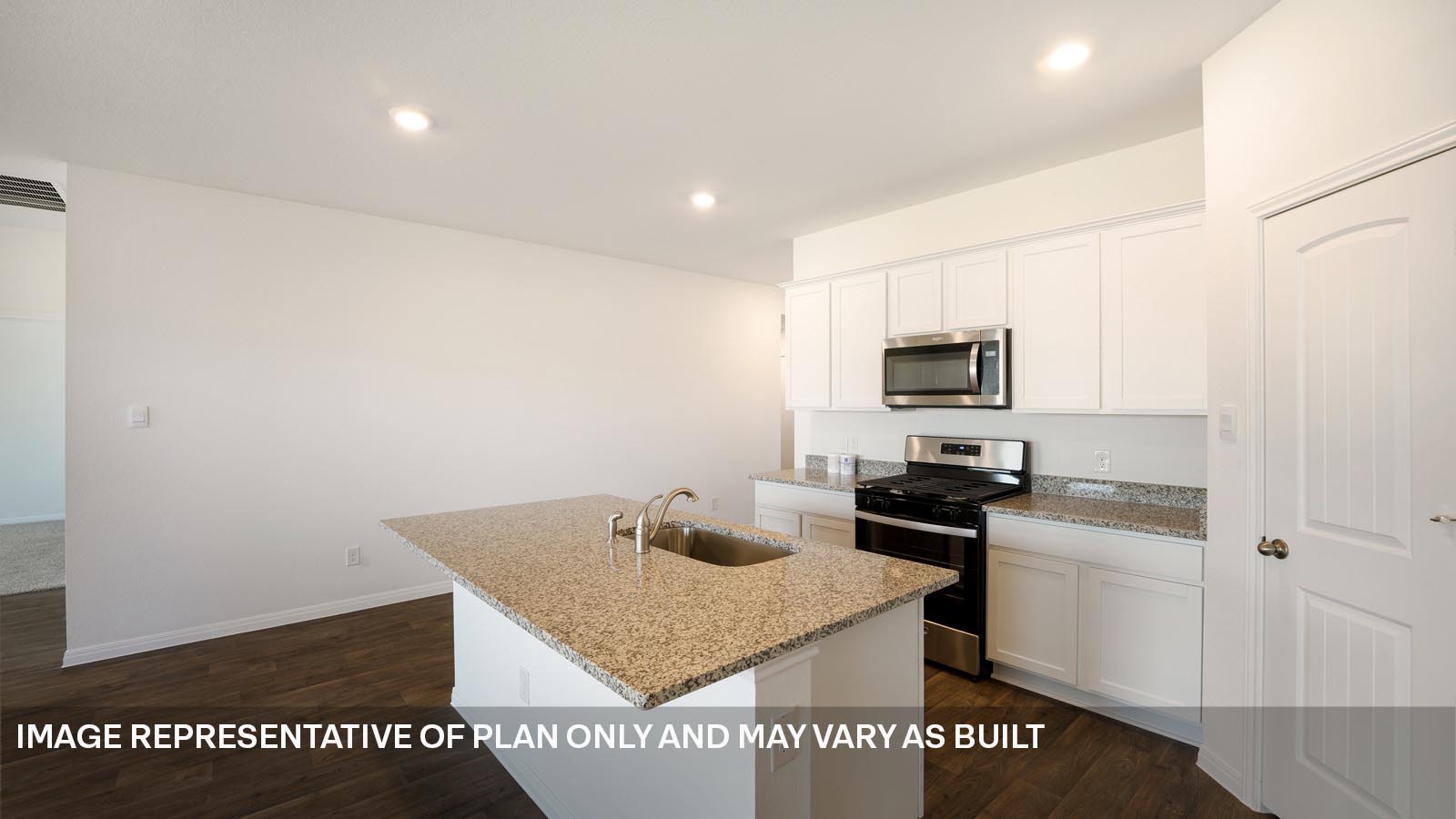 Kitchen with island.