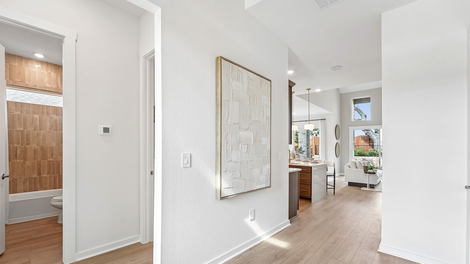 Hallway leading to secondary bedroom.