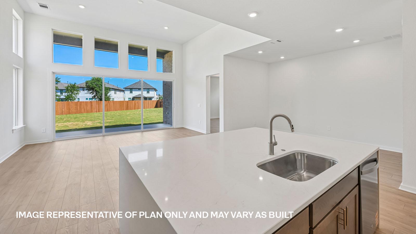 Edinburg Modern Kitchen with Island