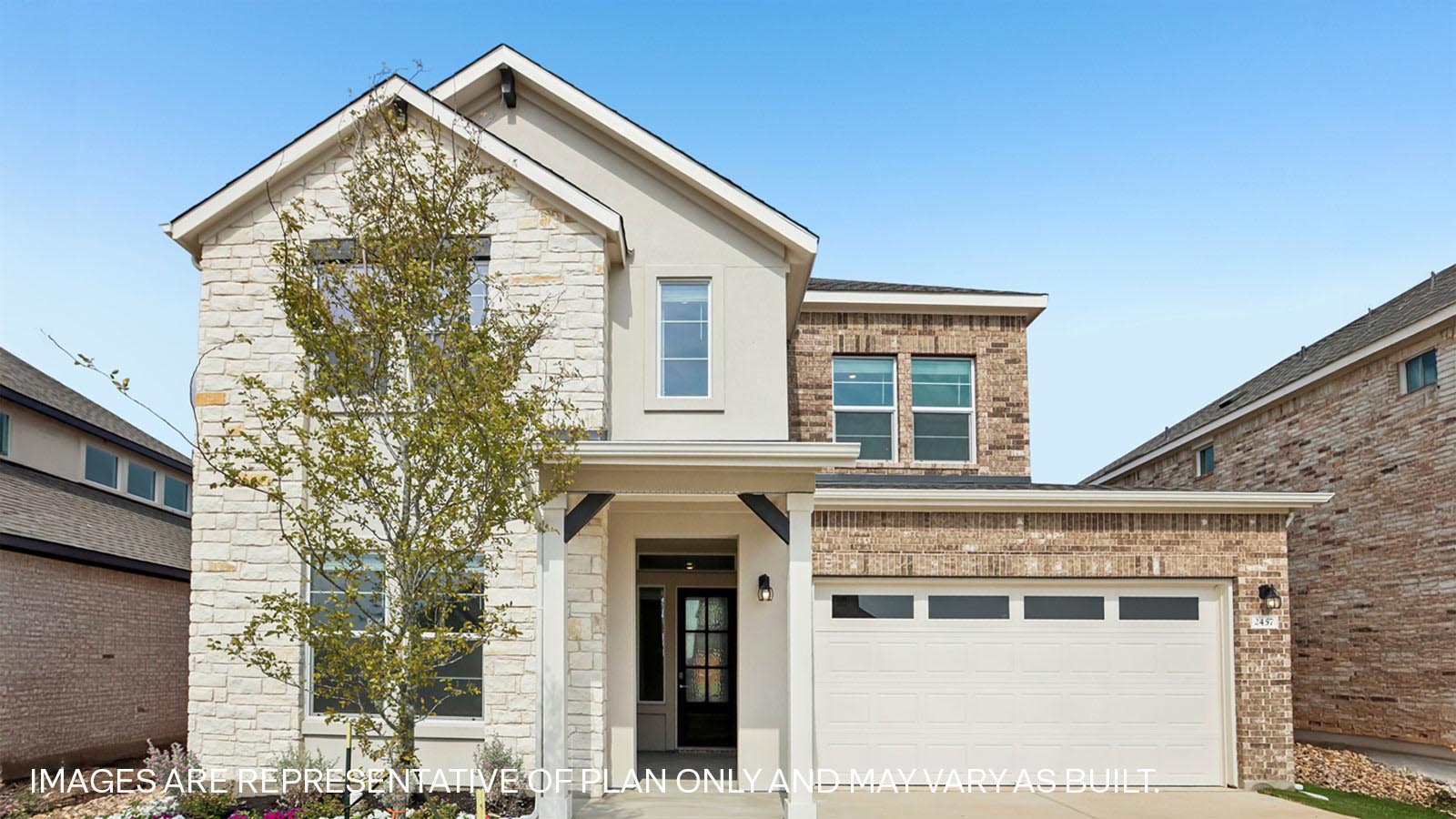 The Joshua Floorplan at Bar W Ranch-Elevation Y in Leander, TX in