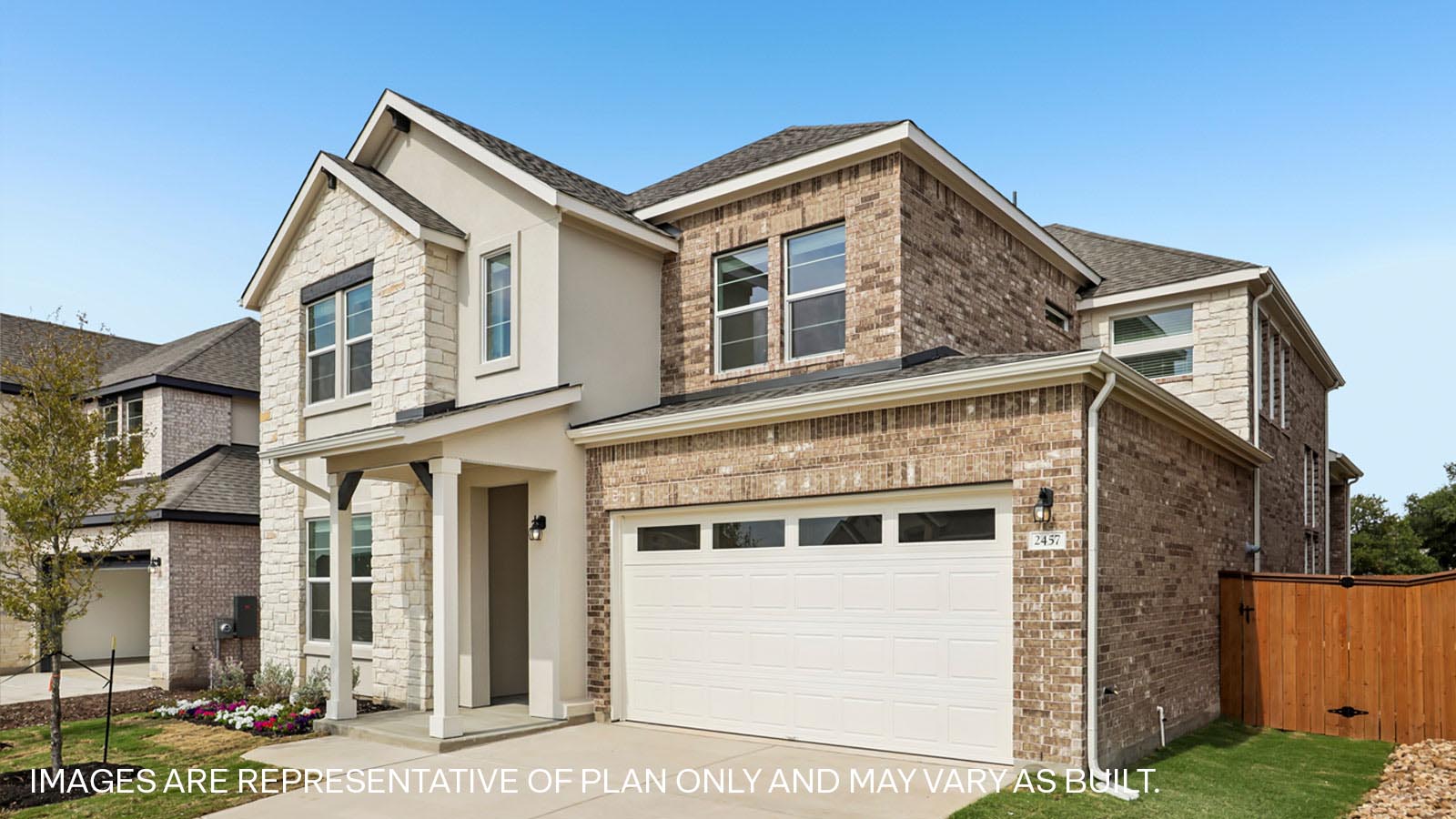 The Joshua Floorplan at Bar W Ranch-Elevation Y in Leander, TX in