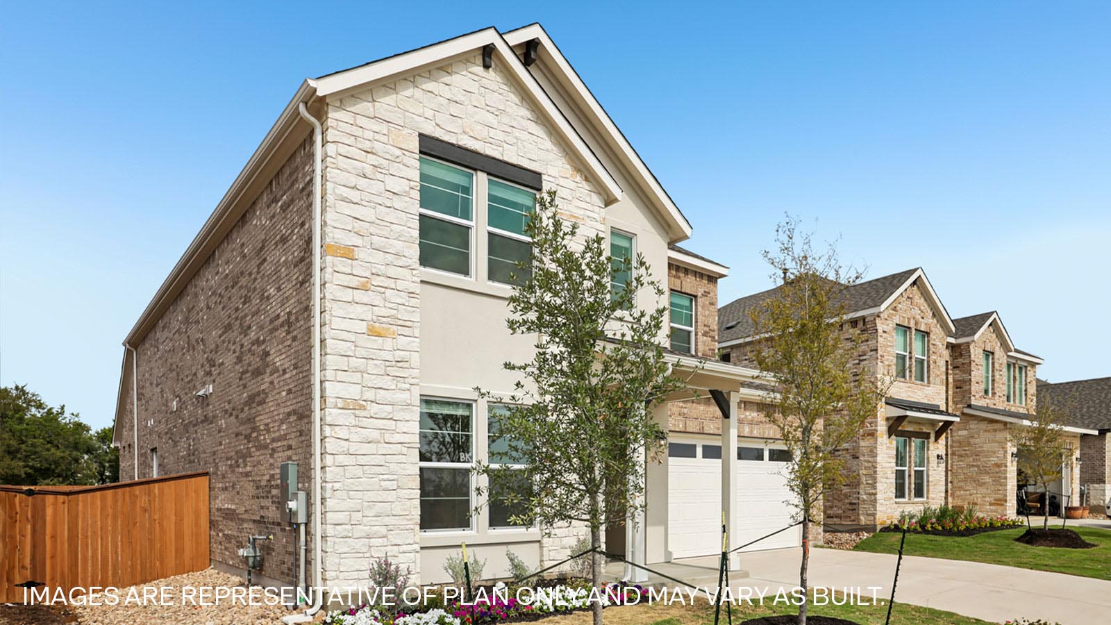 The Joshua Floorplan at Bar W Ranch-Elevation Y in Leander, TX in