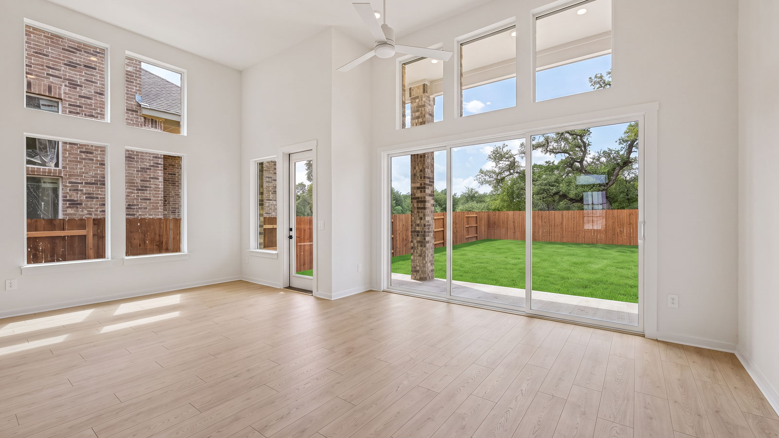 Keller Open Living Area with Large windows