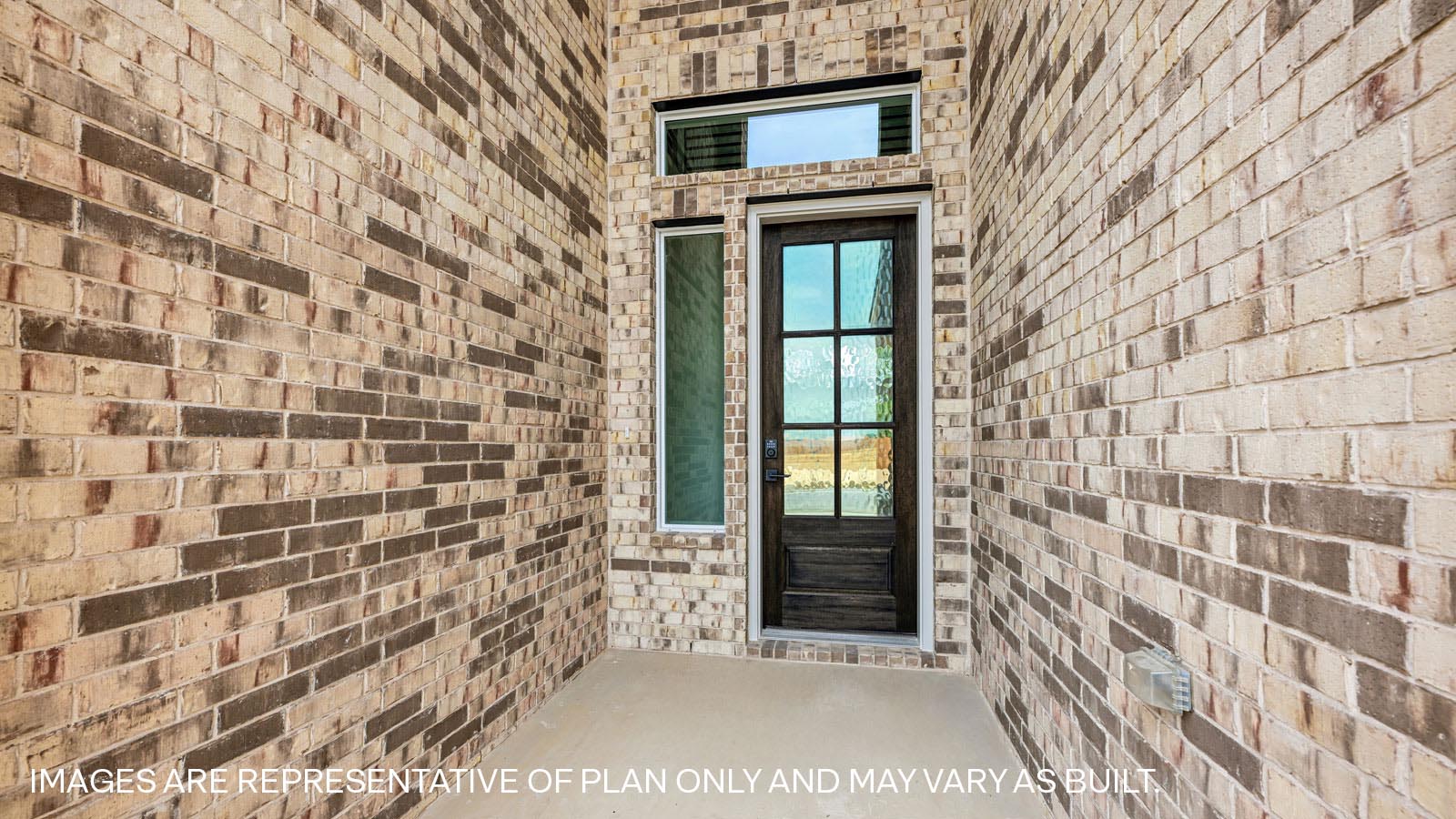The Keller Floorplan - W Elevation at The Enclave at Bar W Ranch in Leander, TX.
