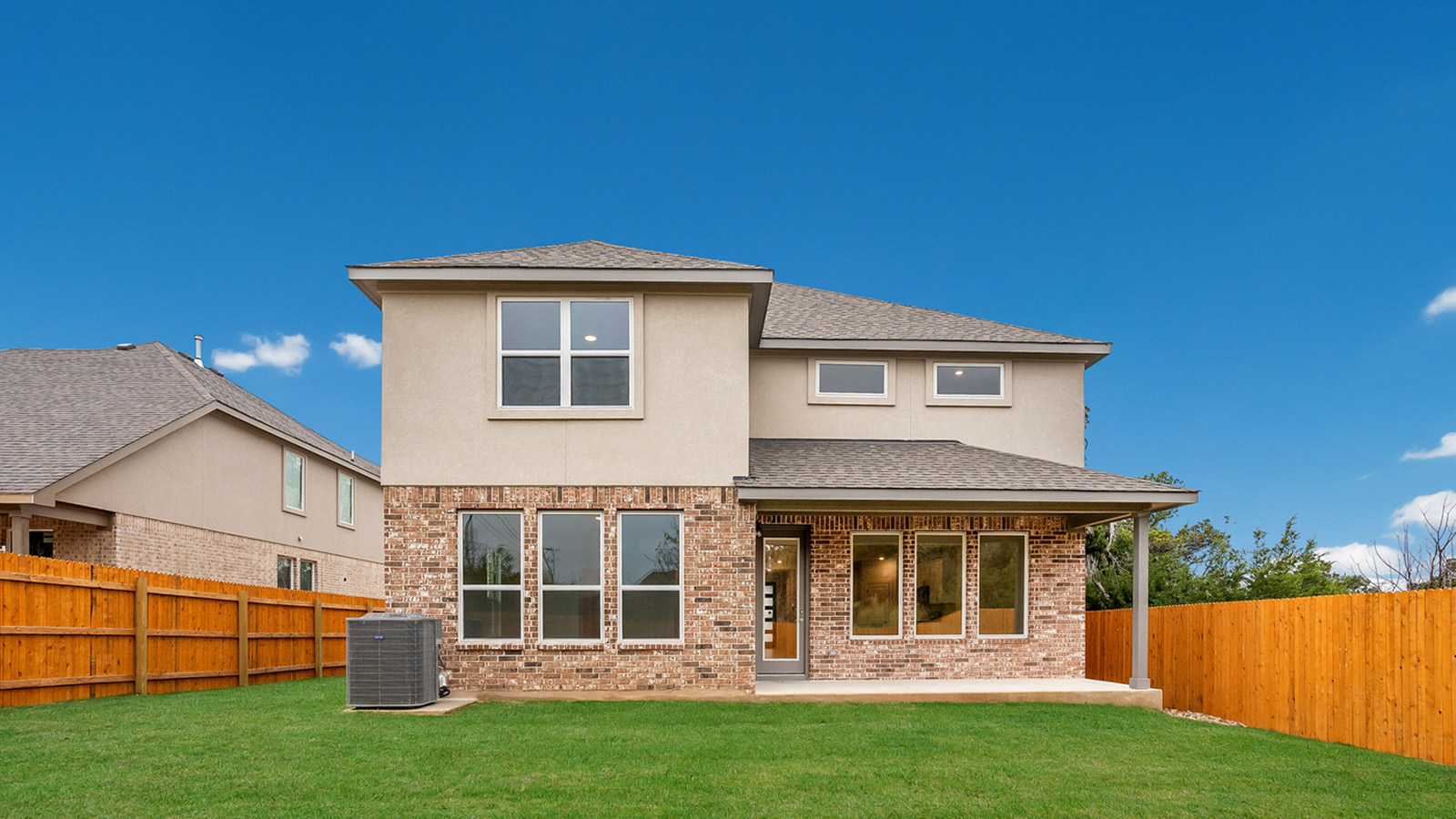 Back exterior of the Fitzgerald floorplan.