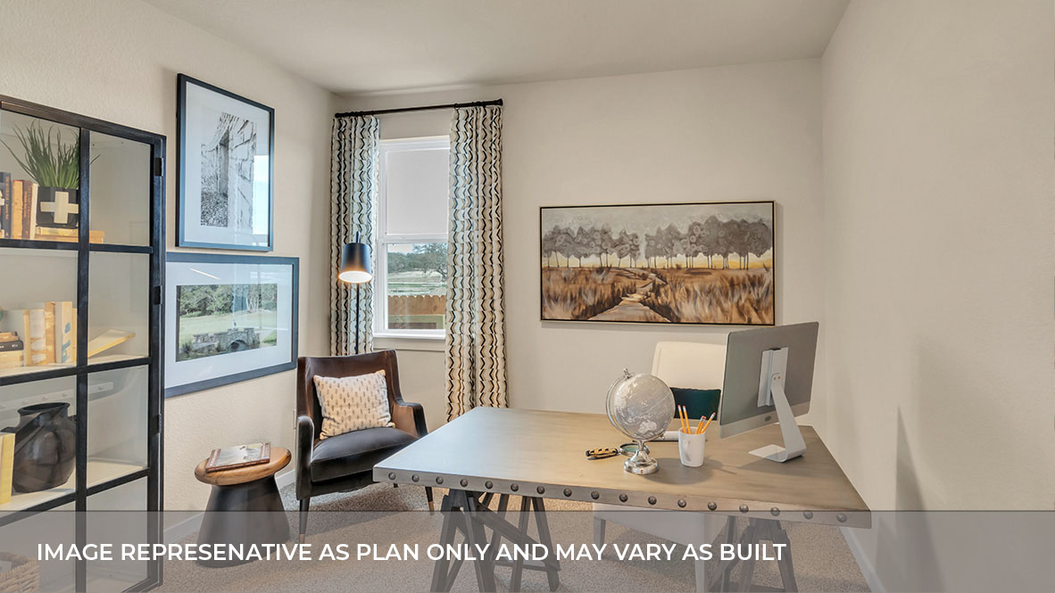 Bedroom 4, multi-use bedroom, flex-office, study, craft, entertainment, game room in D.R. Horton's new home