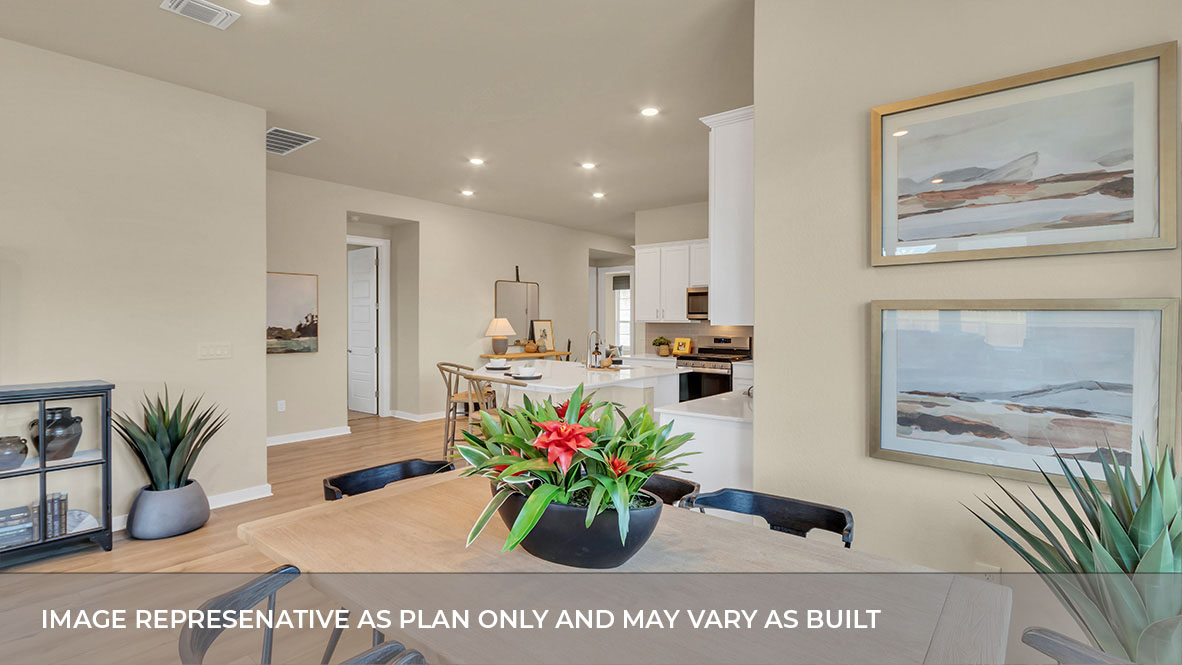 Utility laundry room with shelf, washer-dryer included, Rosenbusch Ranch By D.R. Horton new home