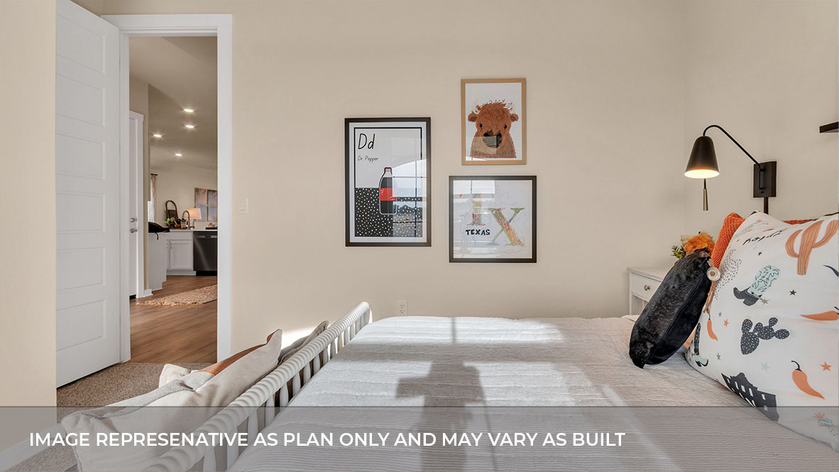 Bedroom 2, flex-office, study, library, entertainment, game, craft room Avery Centre By D.R. Horton