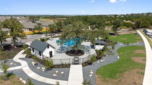 Amenity center at Rosenbusch Ranch in Leander, TX.