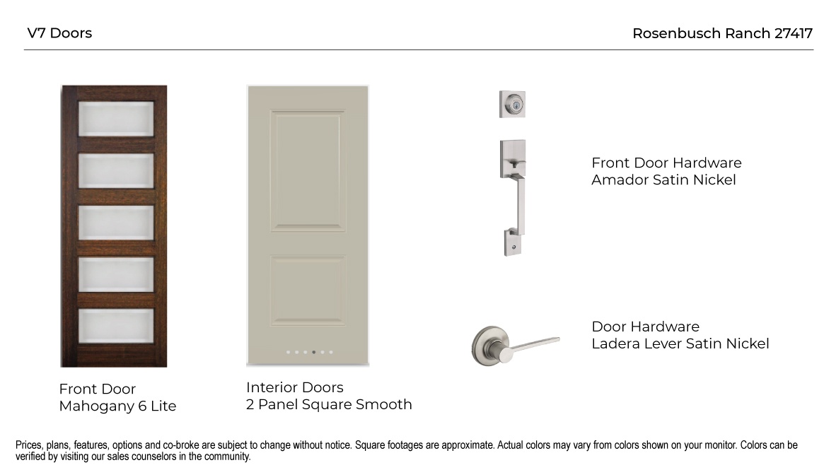 Rosenbusch Door Selection