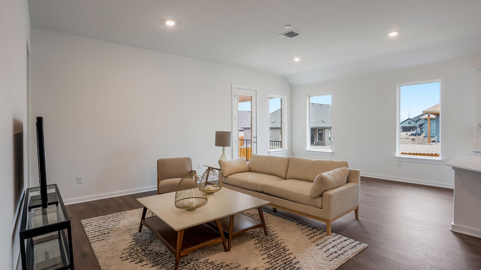 Spacious living area with natrual light.