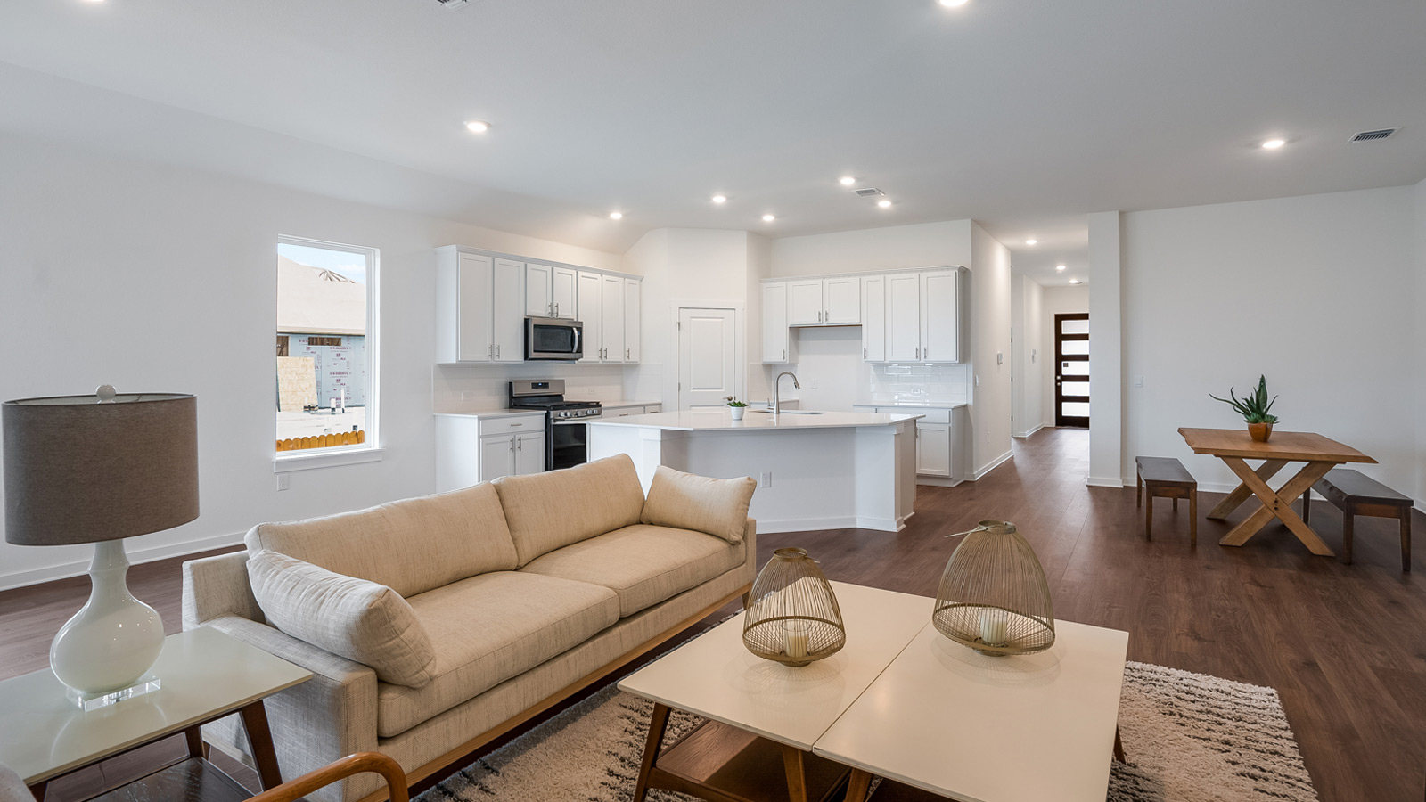 Spacious living area with natrual light.