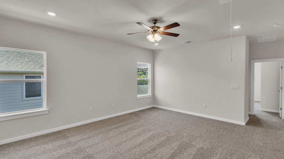 Loft, near bed and bathrooms, flexibly designed upstairs with multi-use living spaces for kids, office, gaming, craft room