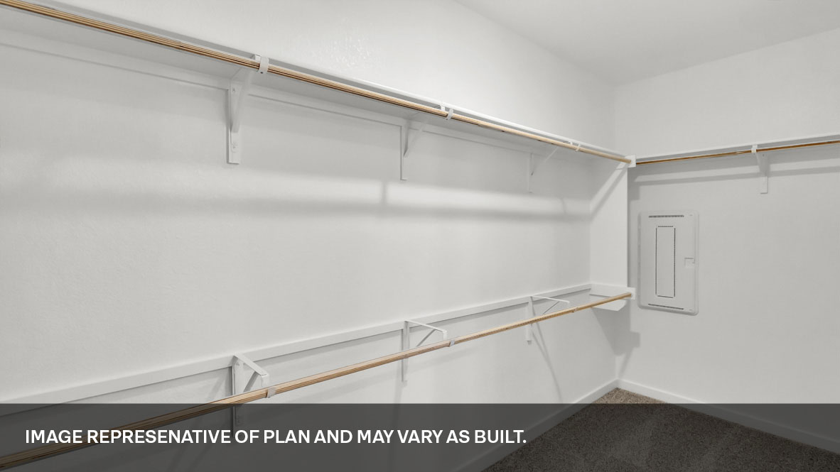 Closet in bathroom 1 with tons of storage space.