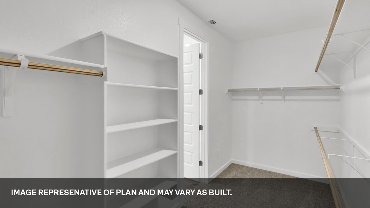 Closet in bathroom 1 with tons of storage space.