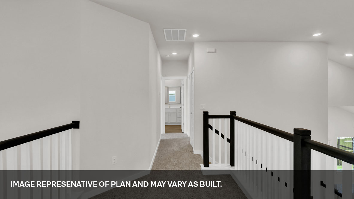 Hallway leading to upstiars bedrooms.