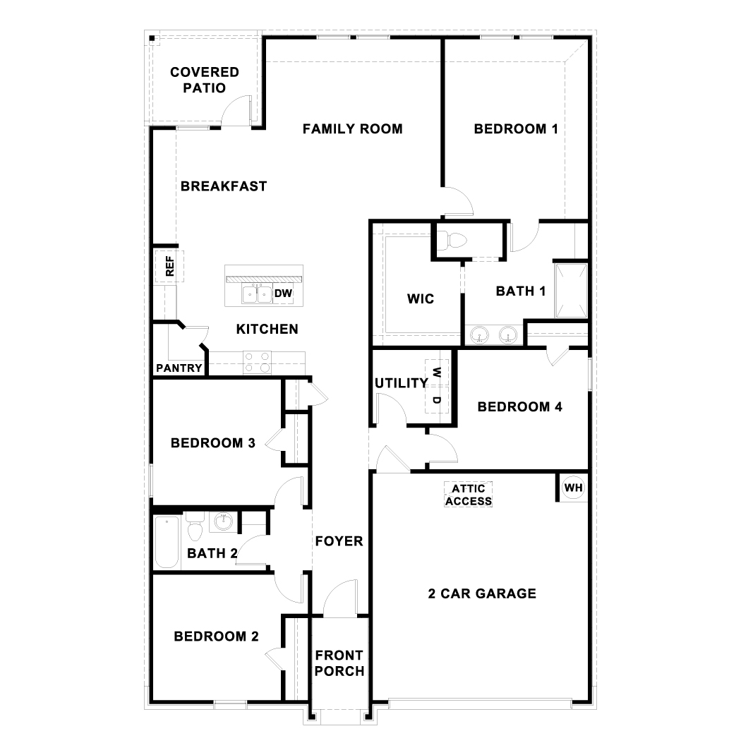 Floor plan of the Irvine.