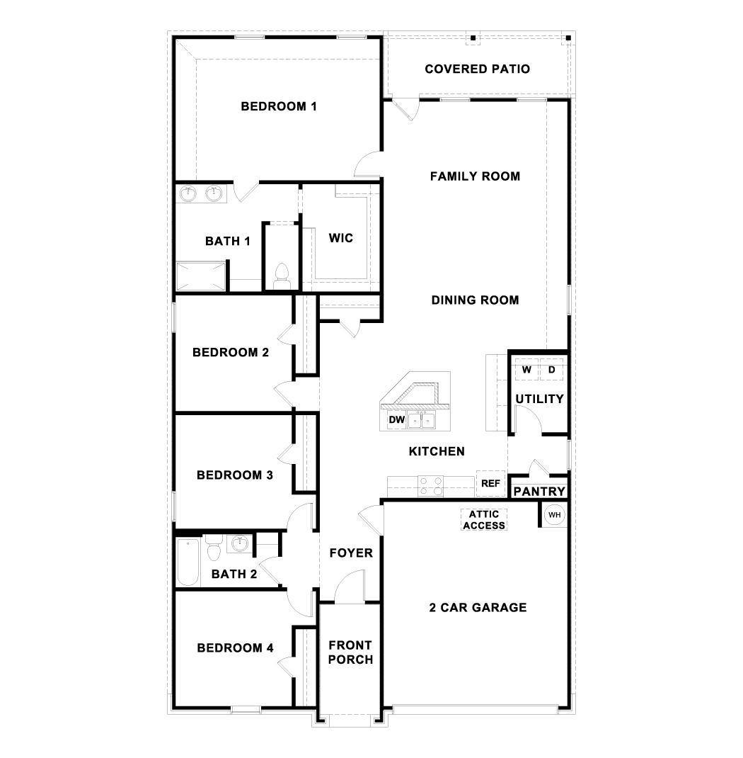 Floorplan of the Kingston plan.