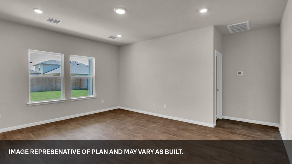 Living area with two large single windows.