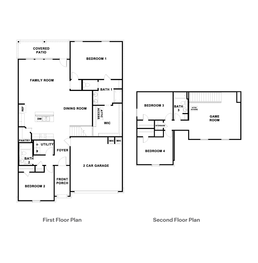 Floorplan of the Ozark plan.